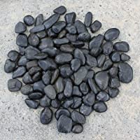 CLGarden Blackstone Guijarros pulidos negros perfectos para la decoración de la fuente- para corrientes de corriente…